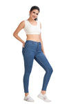 High Rise Ankle Fit Skinny Stretchable Jeans