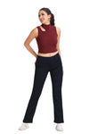 VS Denim High Rise Straight Fit Jeans