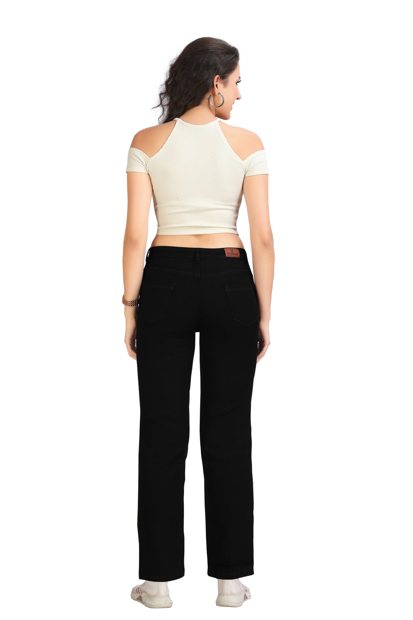 Women's Classic Straight Fit High-Rise Denim Jeans