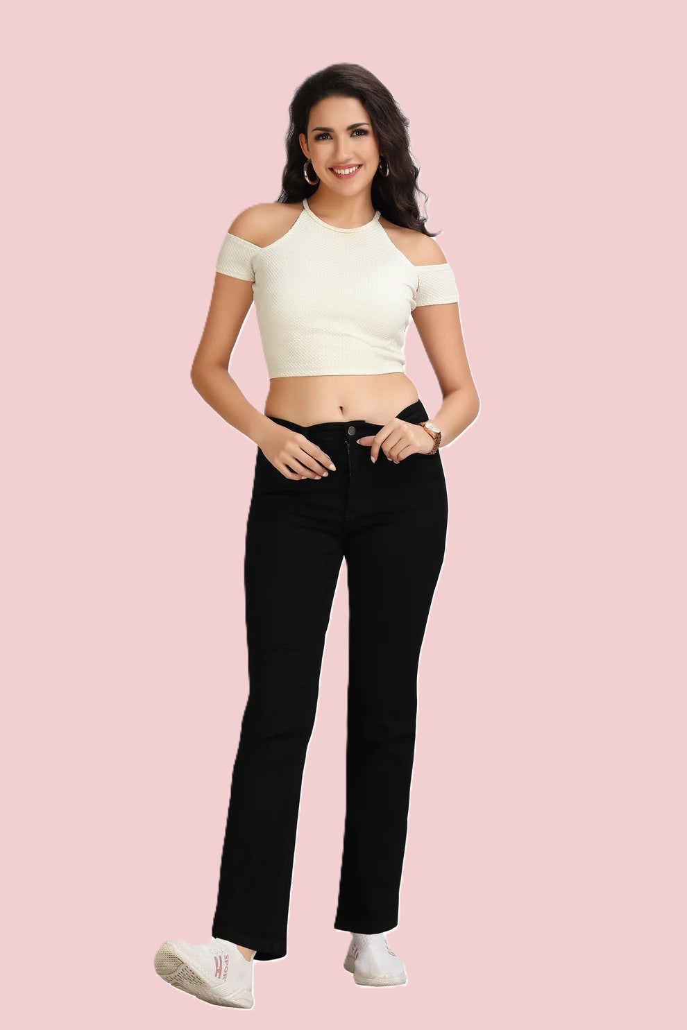 Women's Killer Blue High Rise Straight Fit Jeans