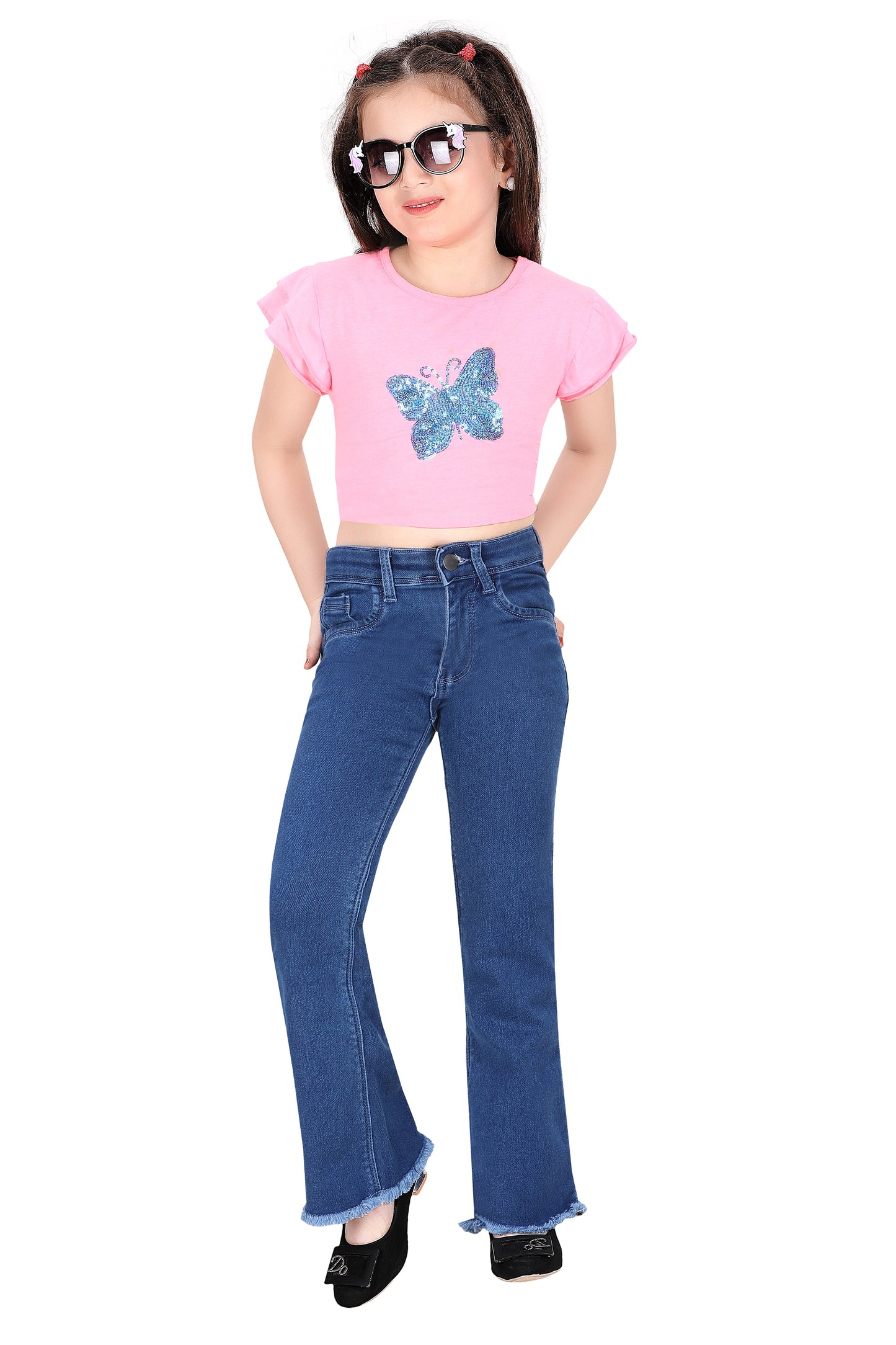 Kids Staight Blue Jeans
