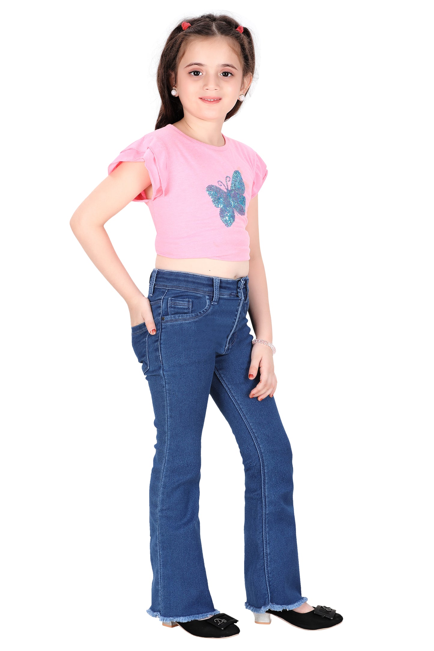 Kids Staight Blue Jeans