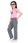 Cargo Denim Baggy Pants With Side Pockets
