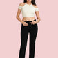 VS Denim High Rise Straight Fit Jeans