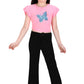 Pink Bootcut Stretch Jeans