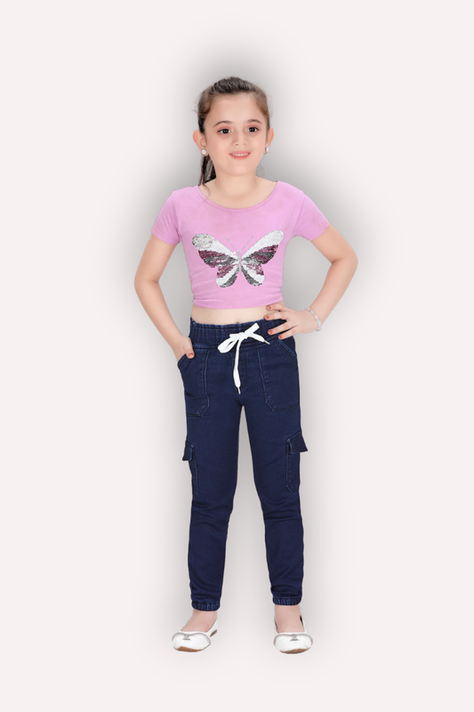 Stretchable Jogger Jeans Side Pockets