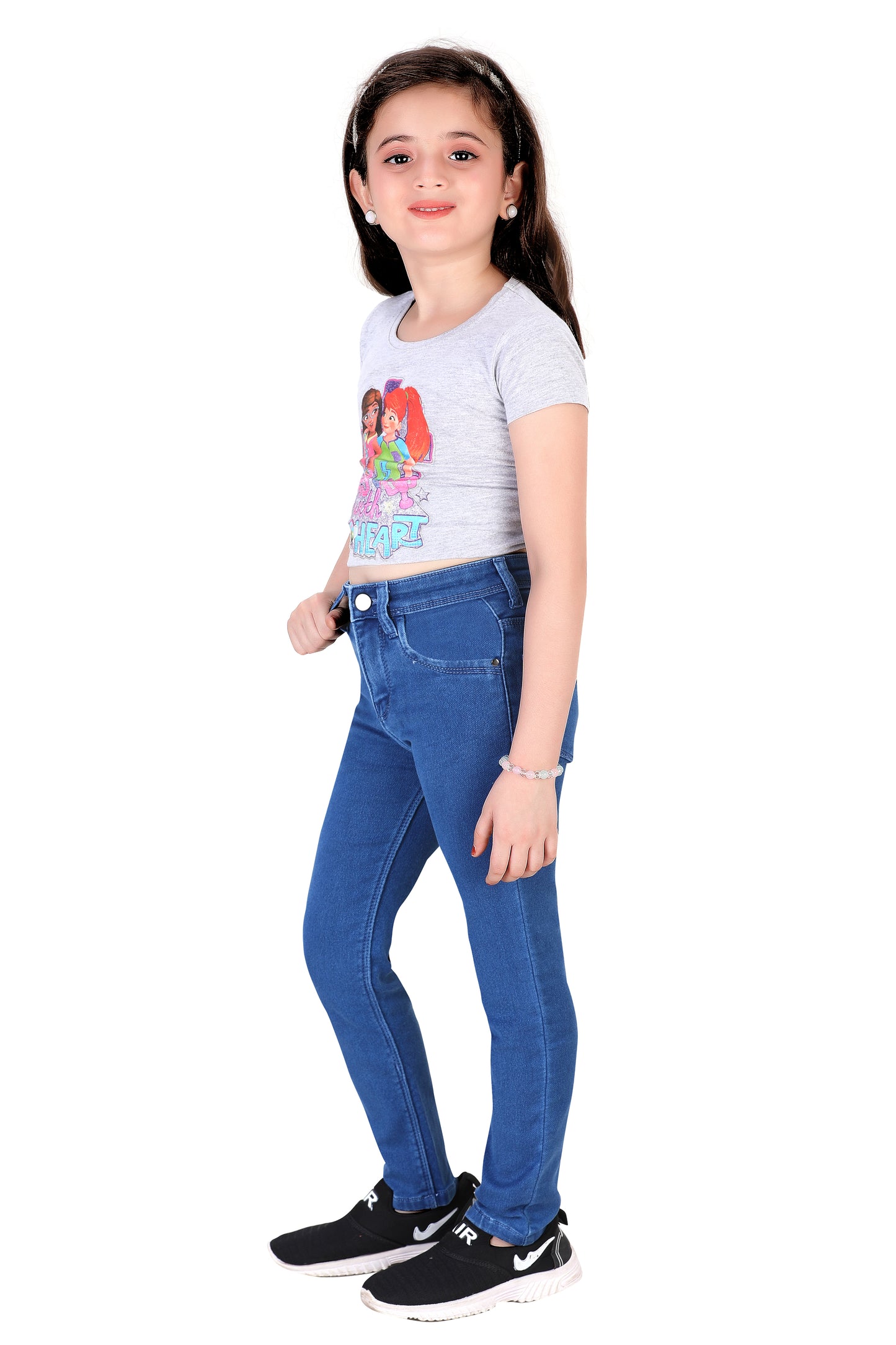 Kids Slim Fit Jeans – Stretchable Stylish Denim for Girls