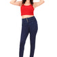 High-Rise Slim Fit Jeans - 4 Button Closure