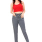 High-Rise Slim Fit Jeans - 4 Button Closure