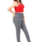 High-Rise Slim Fit Jeans - 4 Button Closure