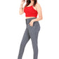 High-Rise Slim Fit Jeans - 4 Button Closure