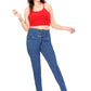 High-Rise Slim Fit Jeans - 4 Button Closure