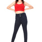 High-Rise Slim Fit Jeans - 4 Button Closure