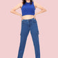 High-Rise Baggy Cargo Jeans 6 Pocket