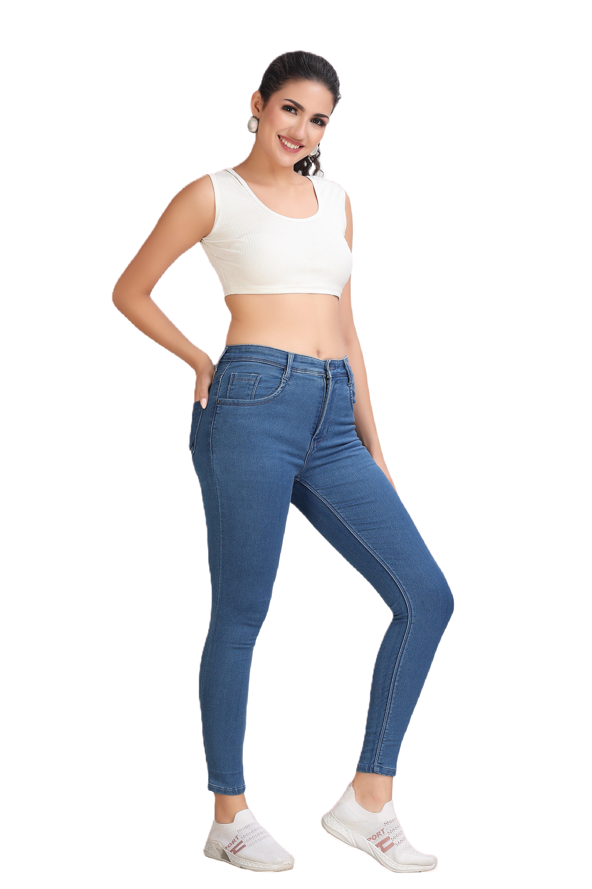 High Rise Fancy Bootcut Jeans